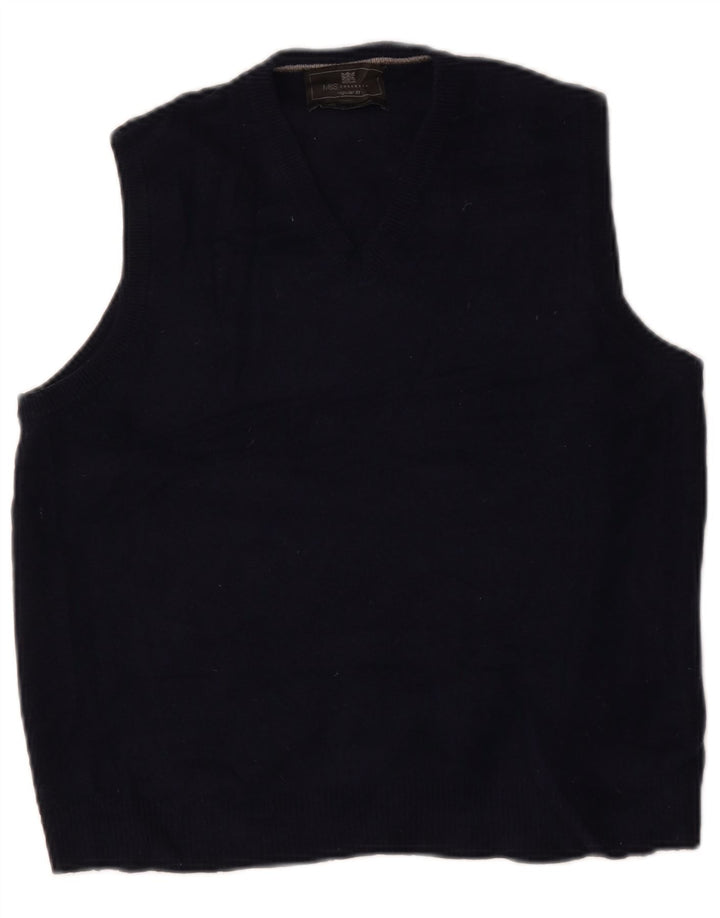 Marks & Spencer Camiseta sin mangas de ajuste regular para mujer UK 44 Azul marino mediano