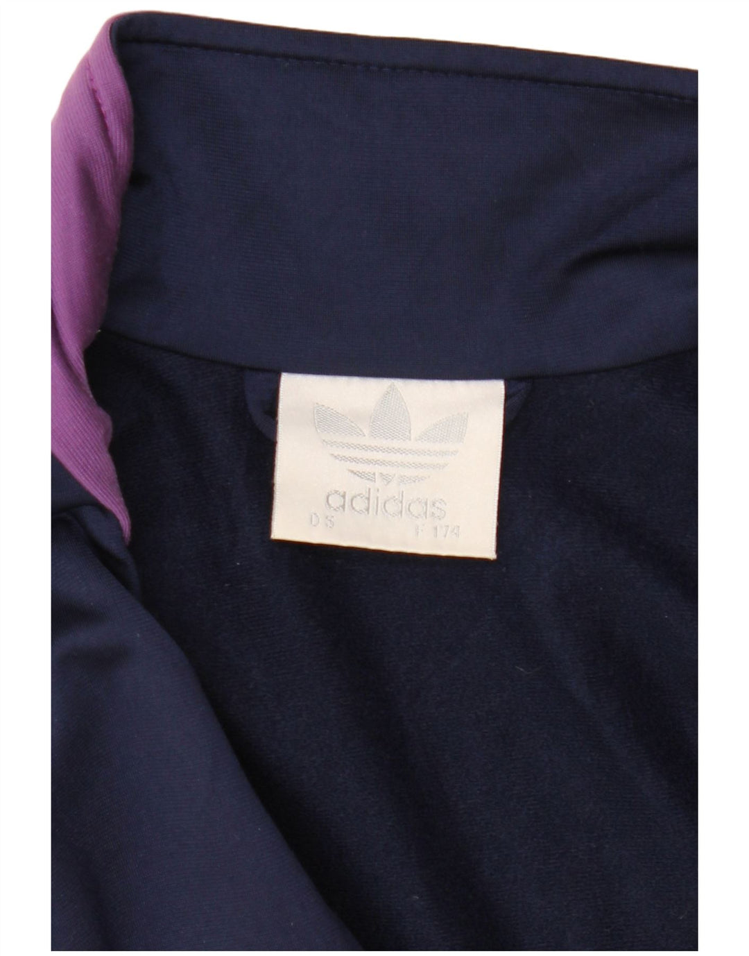 Adidas Hombre Gráfico Chándal Top Chaqueta Grande Azul Marino Colorblock