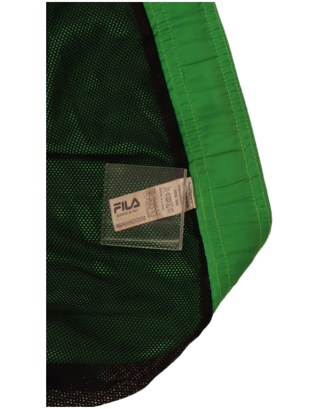 FILA Bañador con gráfico para hombre, poliéster verde medio