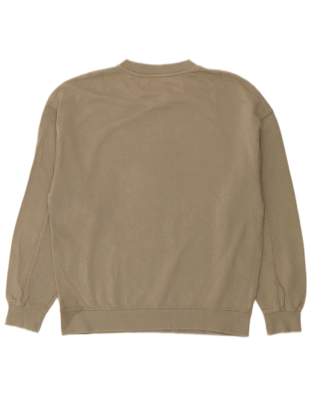 Zara Mujer Oversize Sudadera Jumper UK 10 Small Caqui Algodón