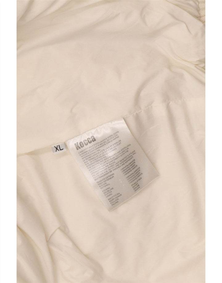 KOCCA Chaqueta acolchada con capucha para mujer UK 40 XL Poliamida blanca
