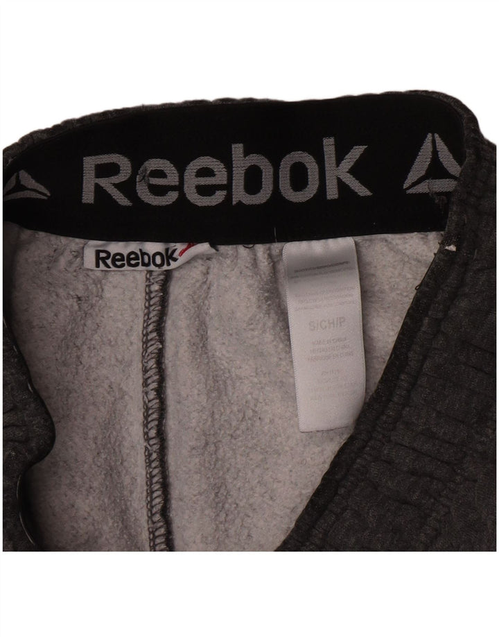 Reebok Mens Graphic Sport Shorts Pequeño Gris Algodón