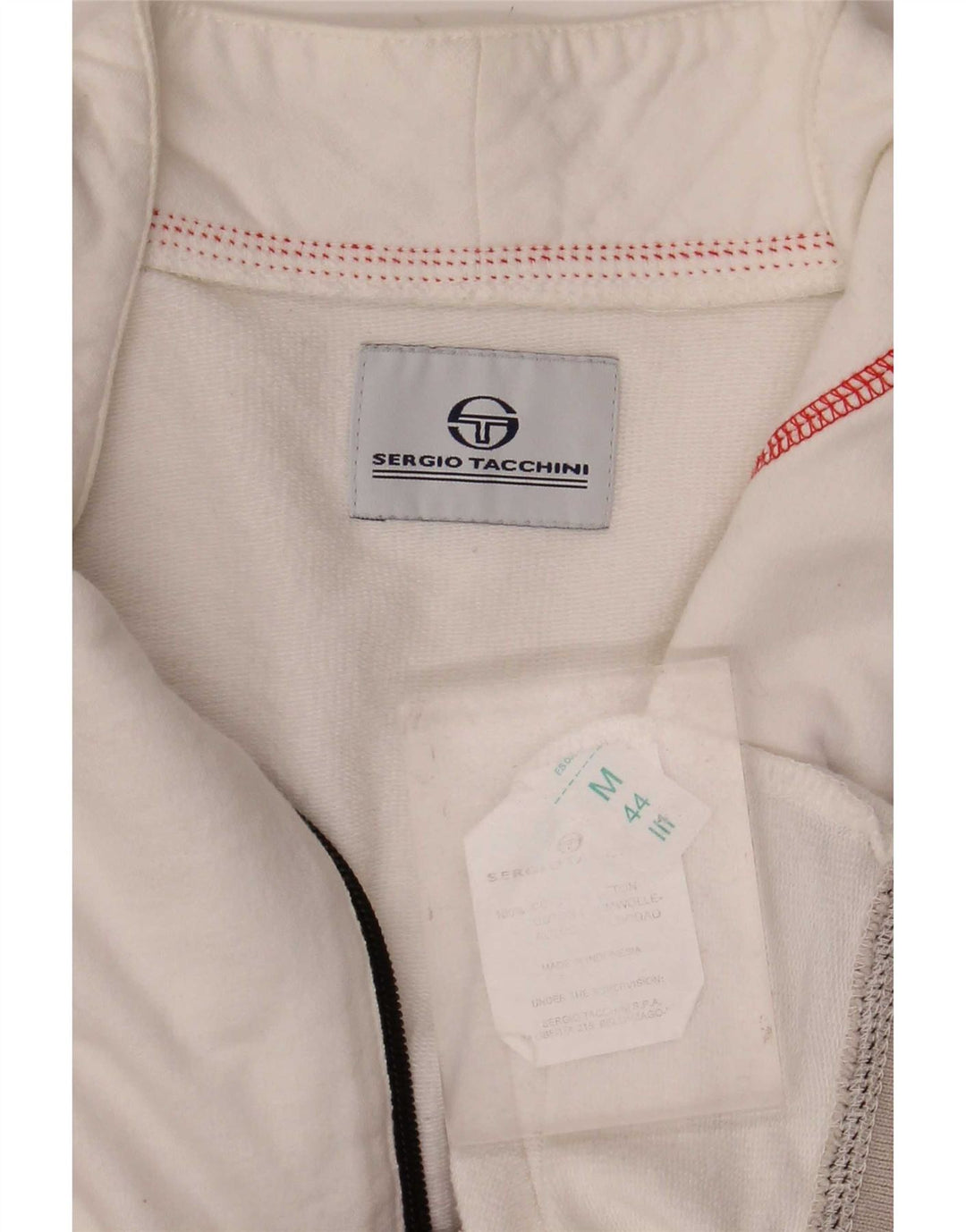 Sergio Tacchini Chaqueta superior de chándal para mujer IT 44 Medium White Colourblock