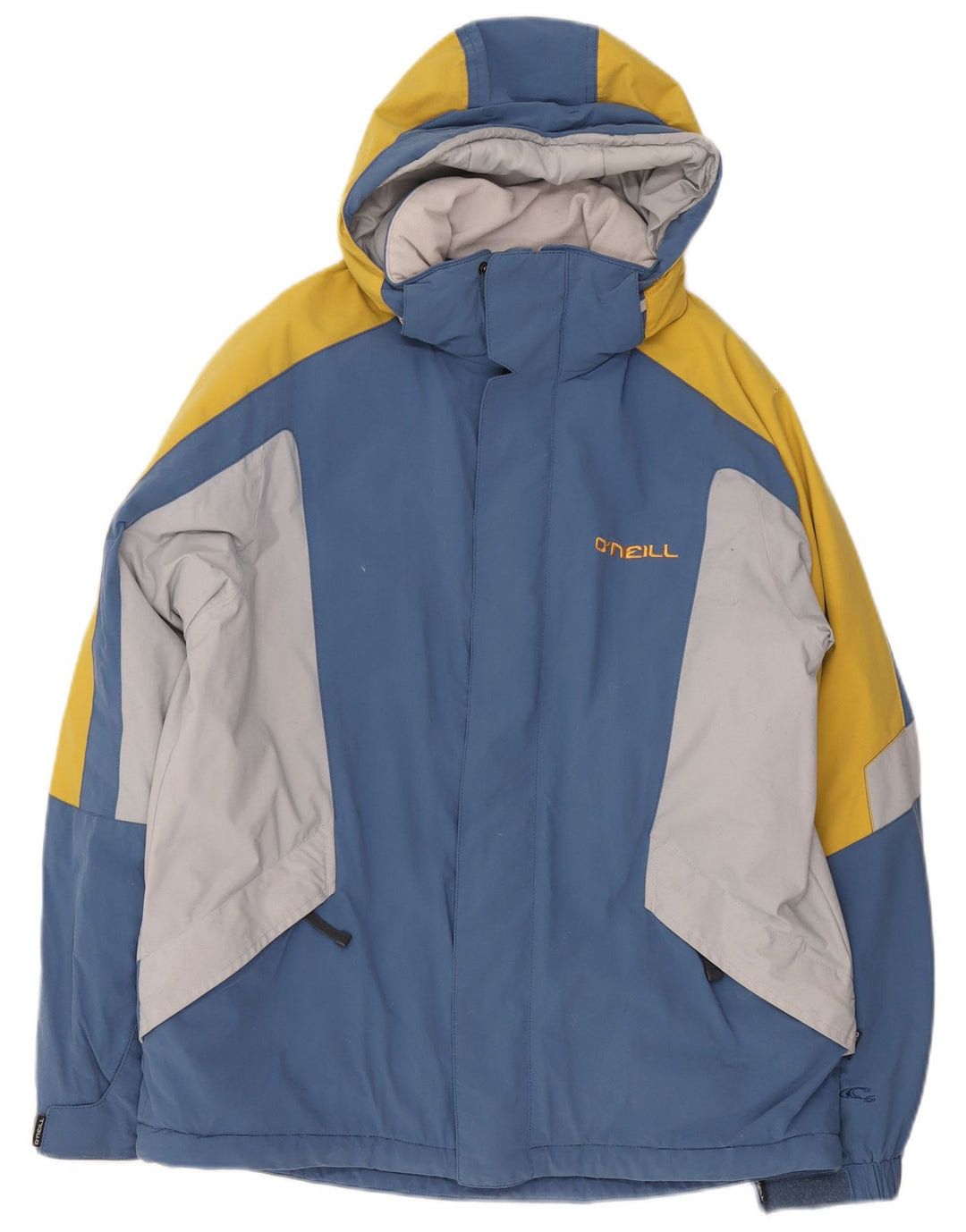 O'Neill Chaqueta de esquí con capucha y gráfico para hombre UK 38 Nylon color block azul mediano