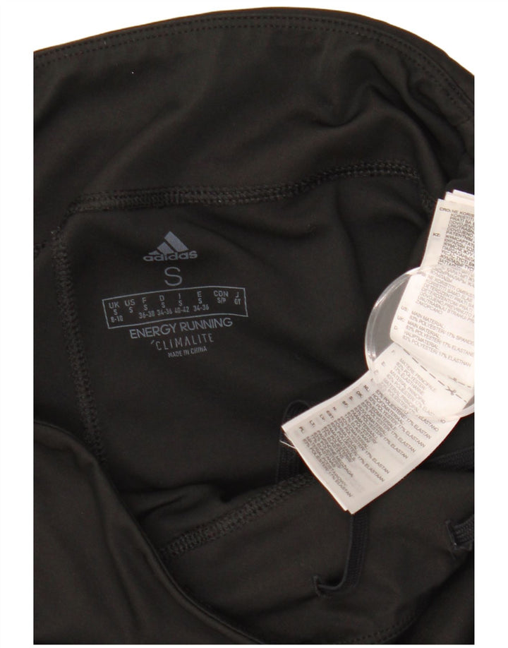 ADIDAS Leggings Climalite para mujer Reino Unido 8/10 Pequeño Poliéster negro