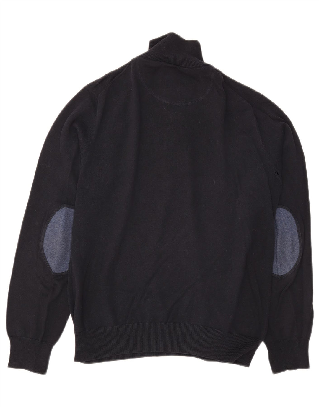 Gant Jersey De Cuello Con Cremallera Para Hombre Jersey De Algodón Azul Marino Mediano