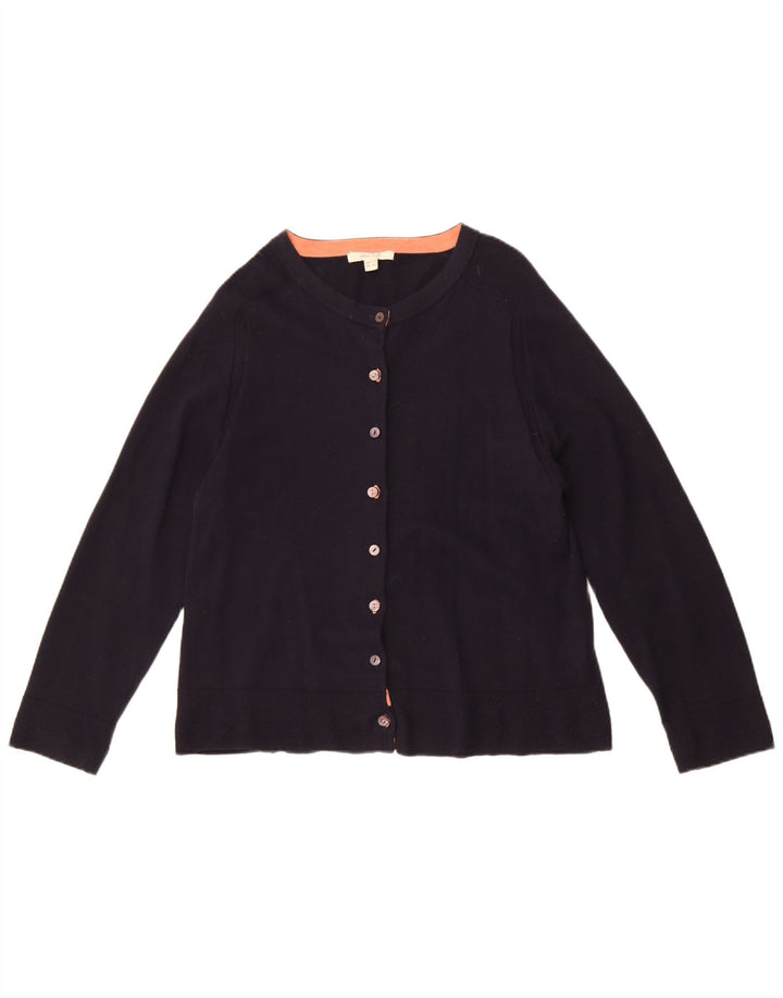 Cárdigan corto para mujer de White Stuff, talla 40, talla grande, de lana azul marino