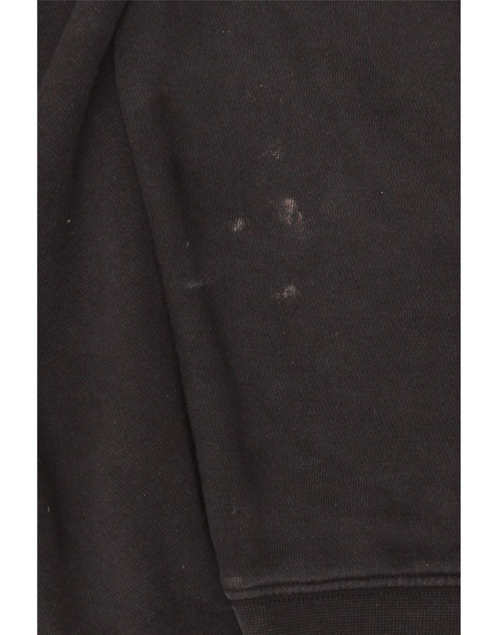 NIKE Sudadera con capucha holgada para hombre, jersey de algodón negro mediano