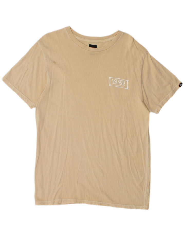 Vans Hombre Camiseta Gráfica Top Medium Beige