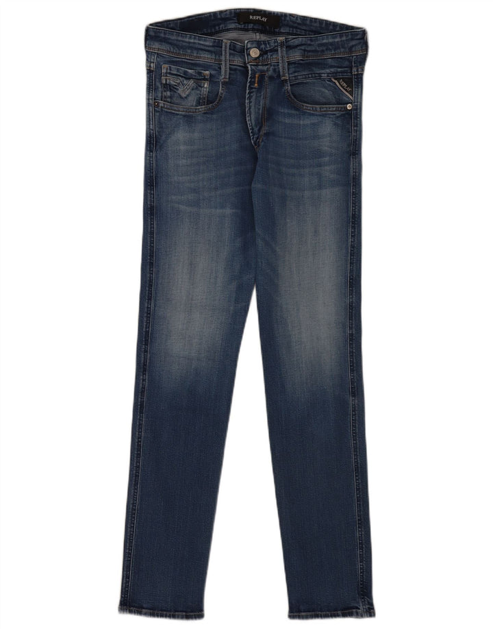 Vaqueros pitillo para mujer Replay W28 L30 Azul
