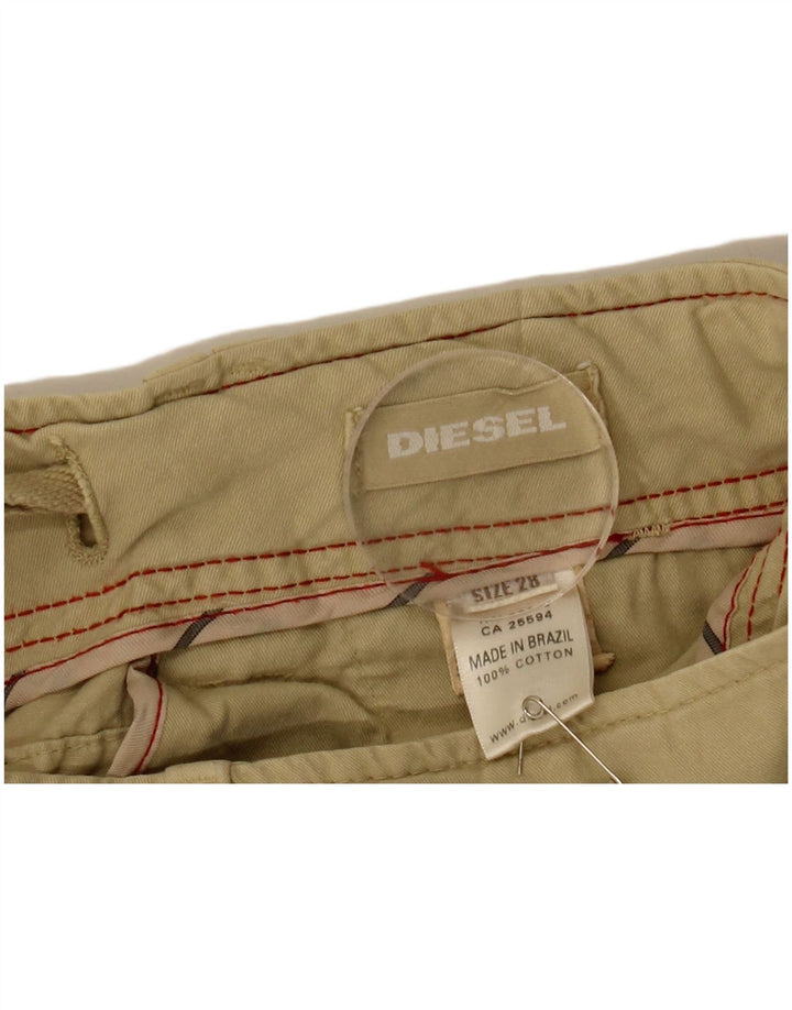 DIESEL Shorts Cargo Hombre W28 Small Beige Algodón