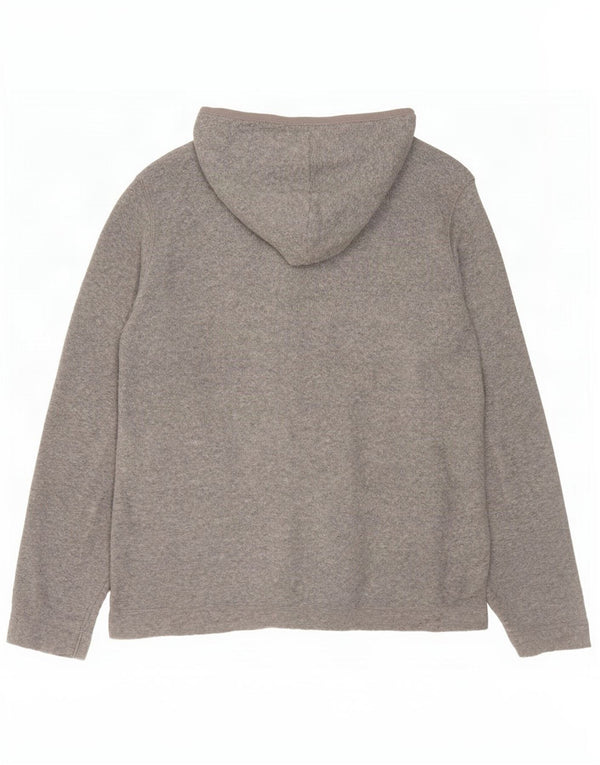 Gap Chaqueta polar extragrande con capucha para mujer UK 10 Small Grey Poliéster
