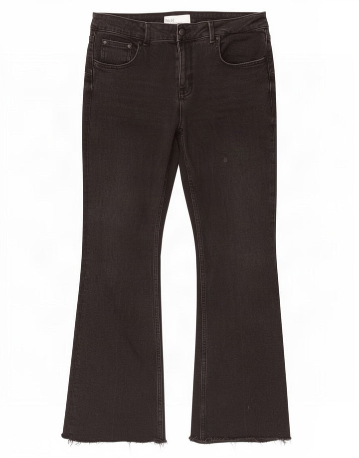 Zara Vaqueros Bootcut Mujer EU 46 2XL W36 L31 Negro