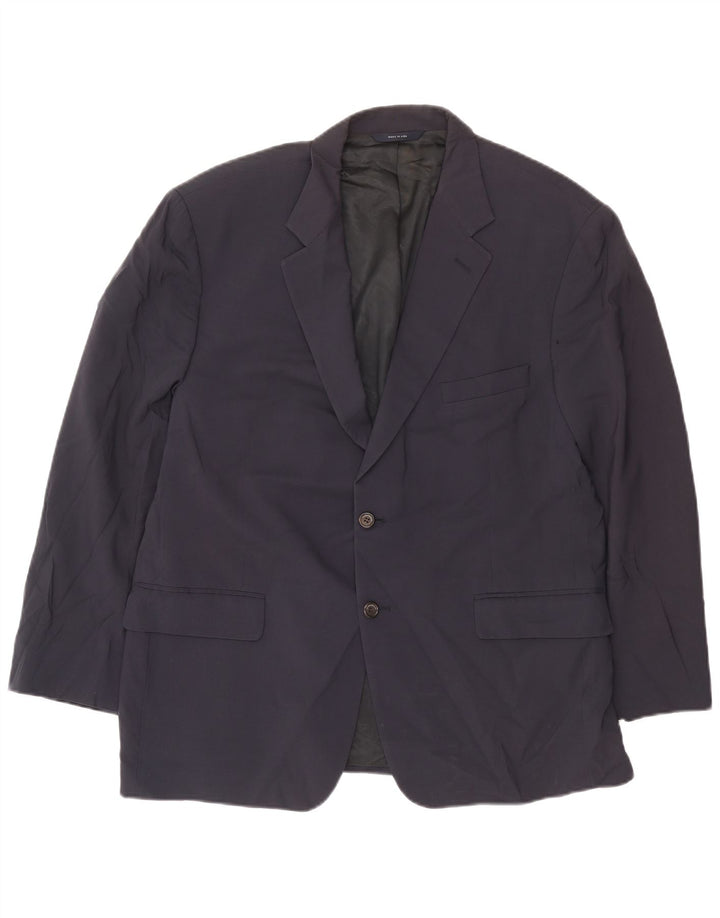 Brooks Brothers Chaqueta tipo blazer de 2 botones para hombre UK 40 Large Lana azul marino