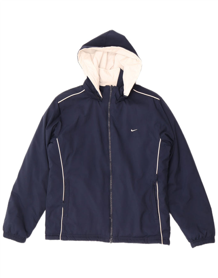 Chaqueta reversible con capucha para mujer Nike UK 10/12 Medium Azul marino Colorblock