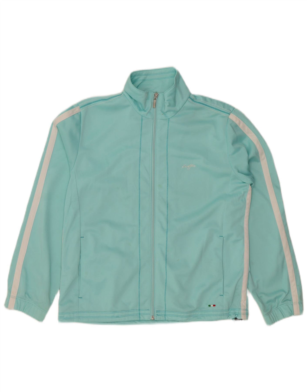 LOTTO Chaqueta de chándal para mujer ES 40 XL Poliéster a rayas azules