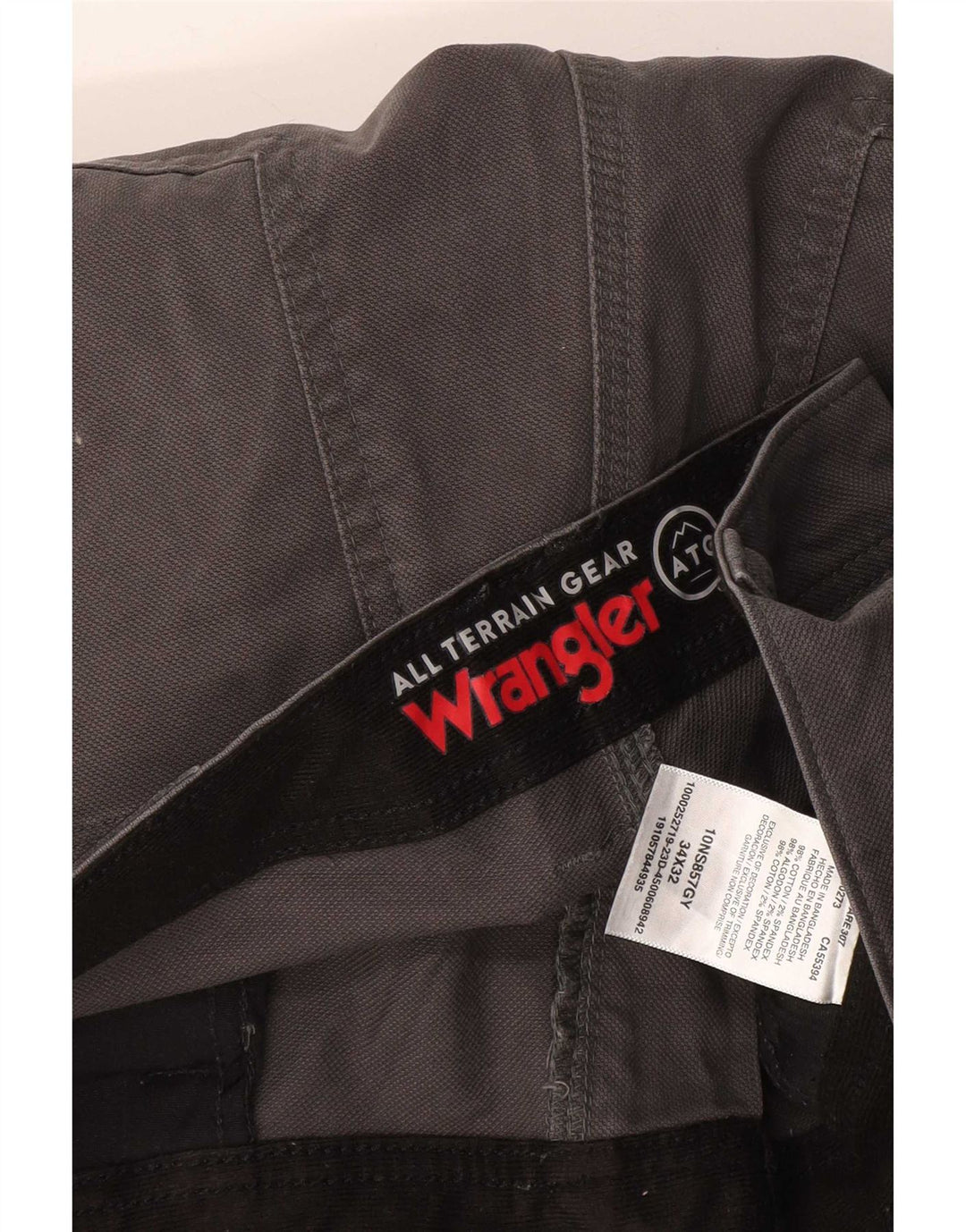 Wrangler Pantalones cargo rectos para hombre W34 L32 Algodón gris