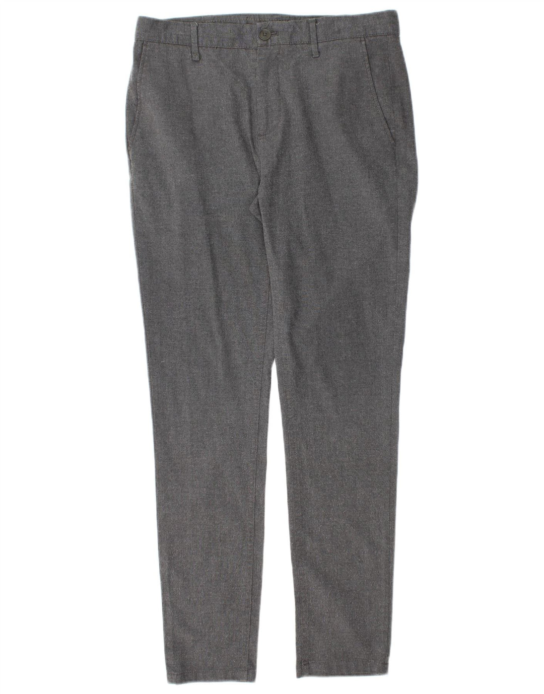 Zara Mens Slim Chino Pantalones EU 40 Medium W31 L30 Poliéster Gris