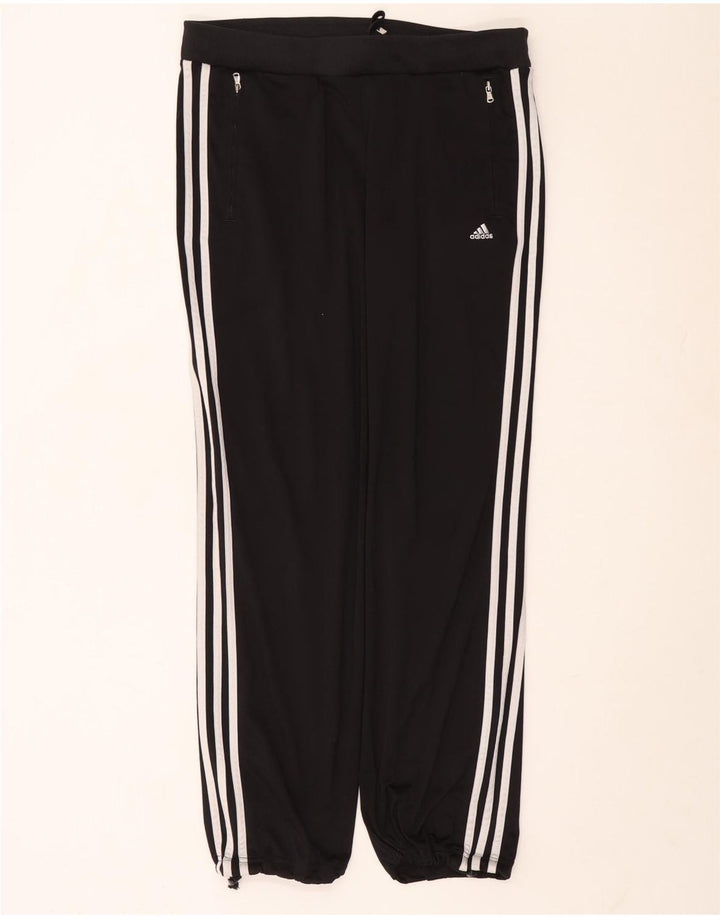 ADIDAS Pantalones de chándal para mujer Joggers UK 44 Grande Poliéster negro