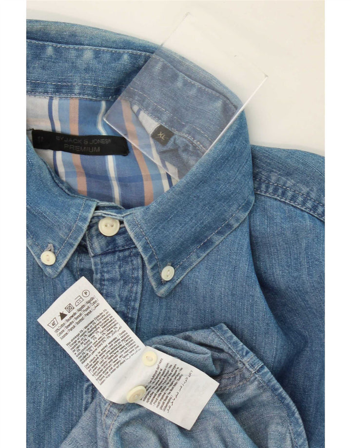 Jack & Jones Camisa Vaquera Hombre XL Algodón Azul