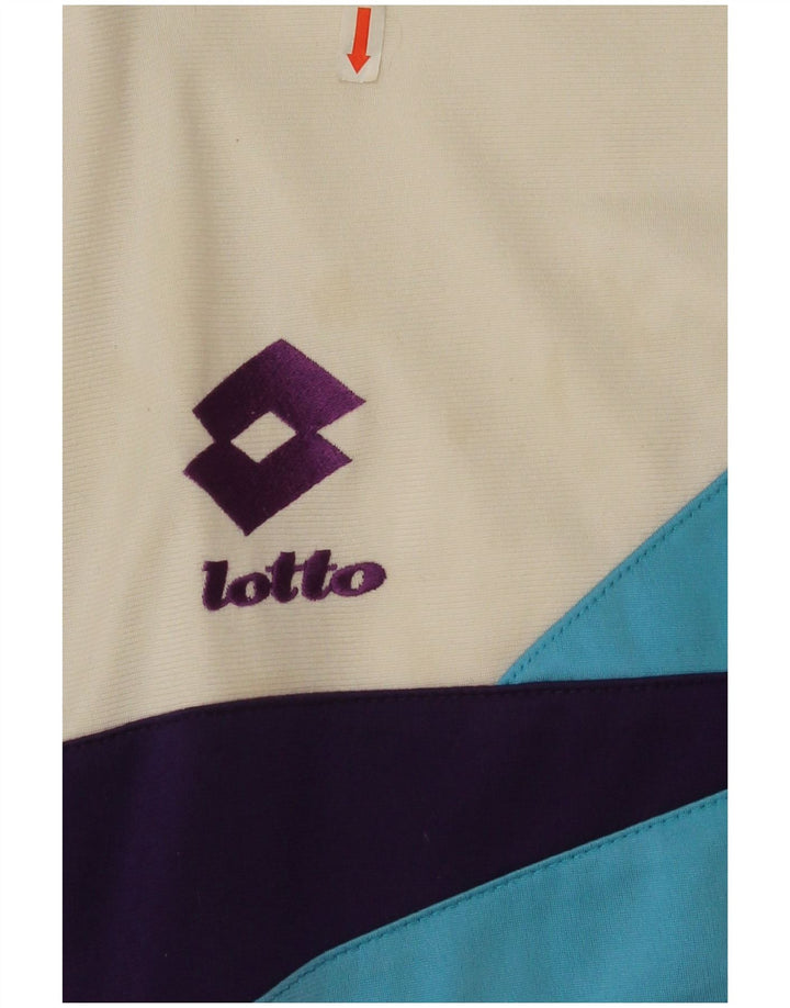 Lotto Hombre Chaqueta De Chándal Con Estampado Gráfico Poliéster Color Block Rosa Medio