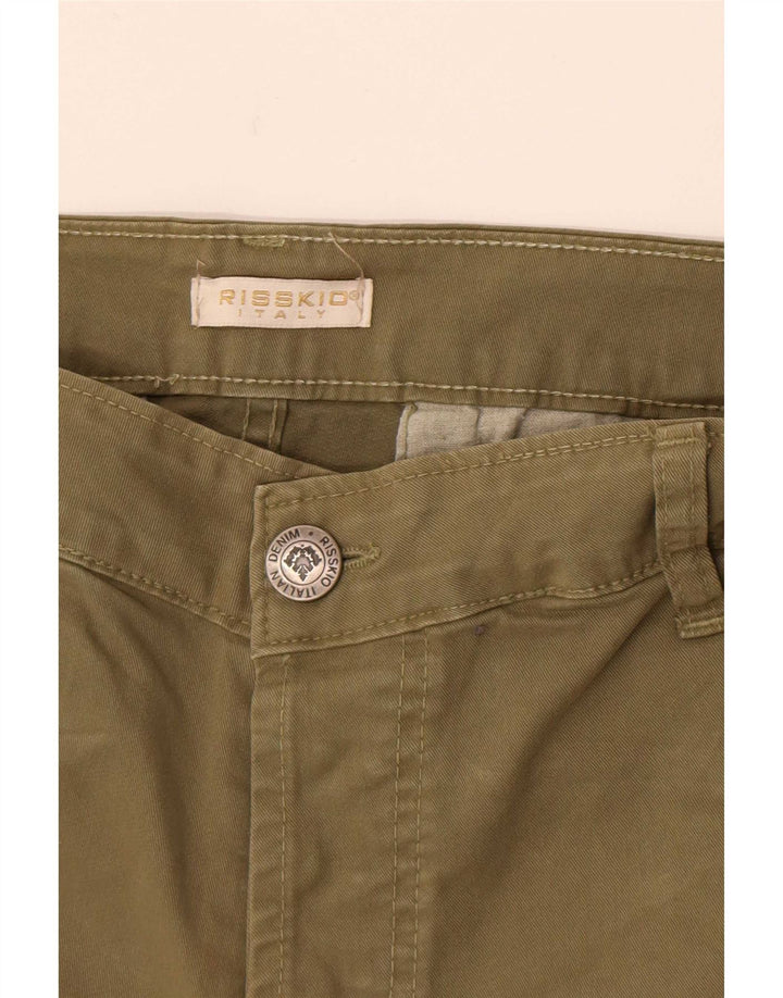 Risskio pantalones cortos cargo para hombre W34 grande caqui