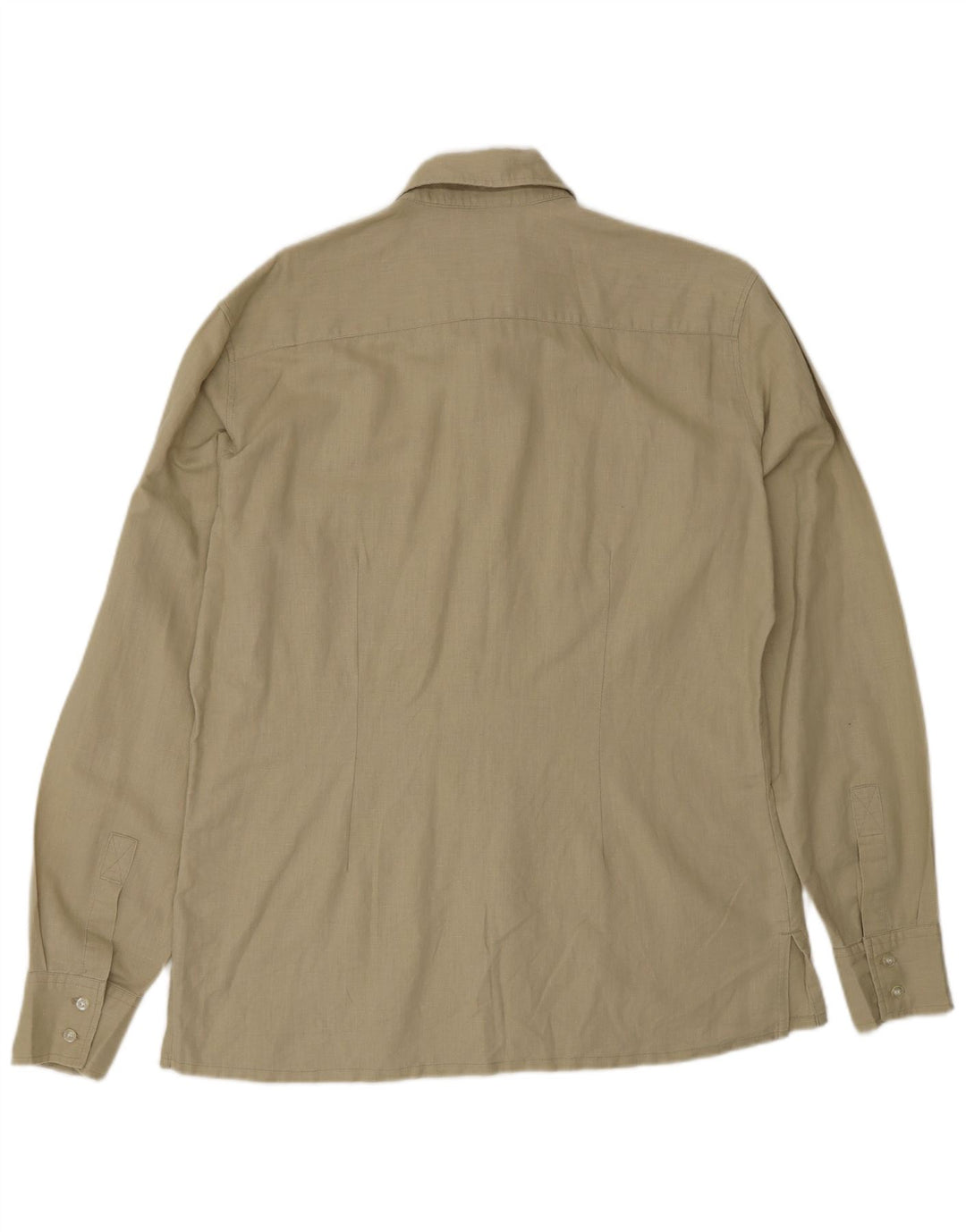 Camisa Rifle Hombre Grande Lino Beige