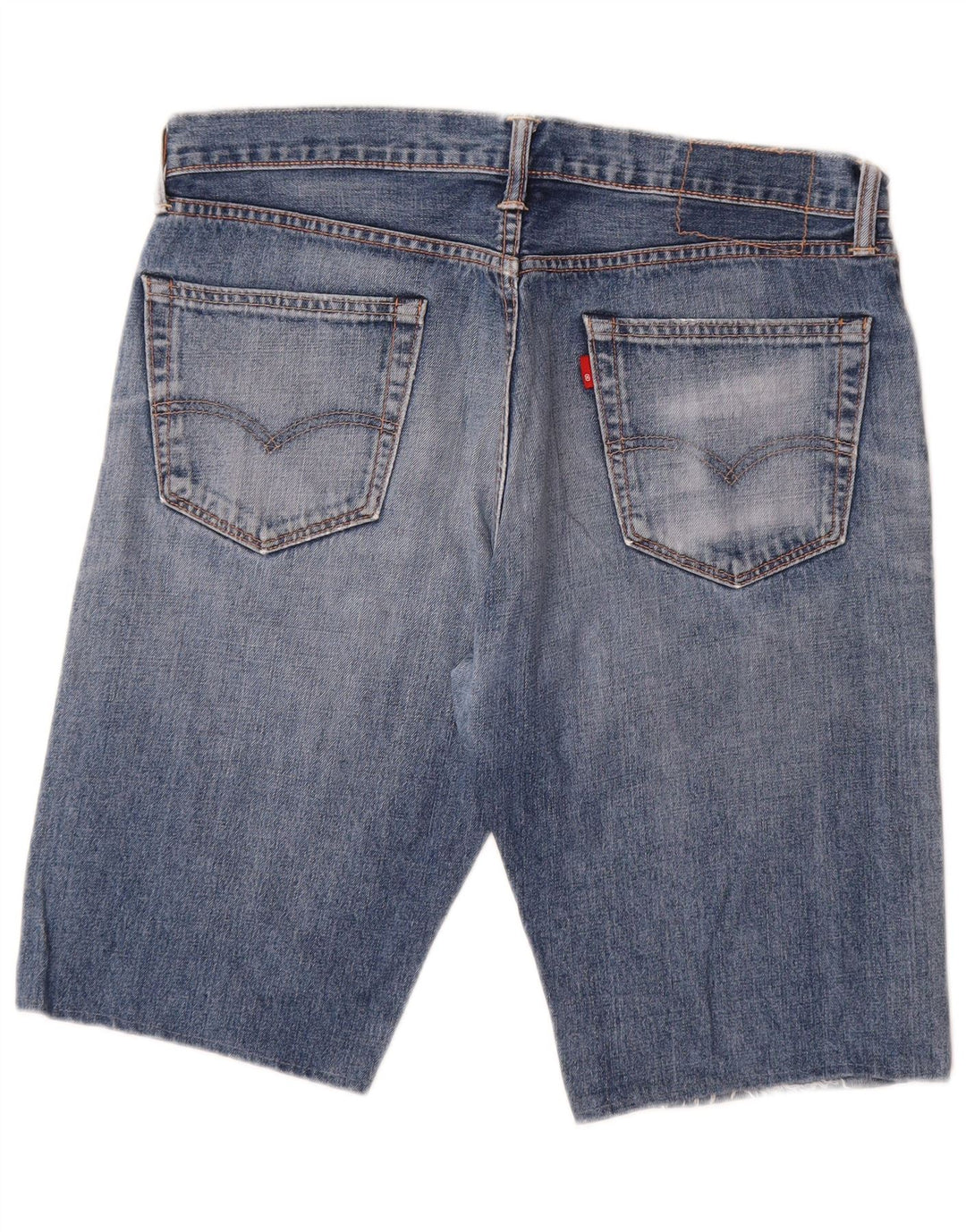 Levi's Pantalones cortos de mezclilla desgastados para hombre W34 Algodón azul grande