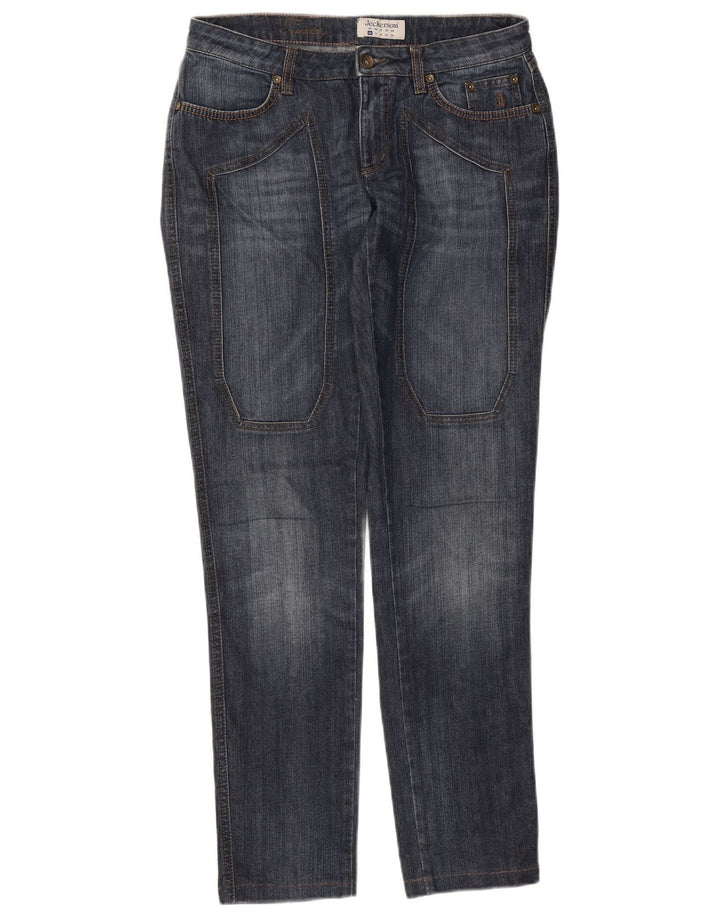 Vaqueros ajustados para mujer Jeckerson W30 L32 Azul marino Algodón