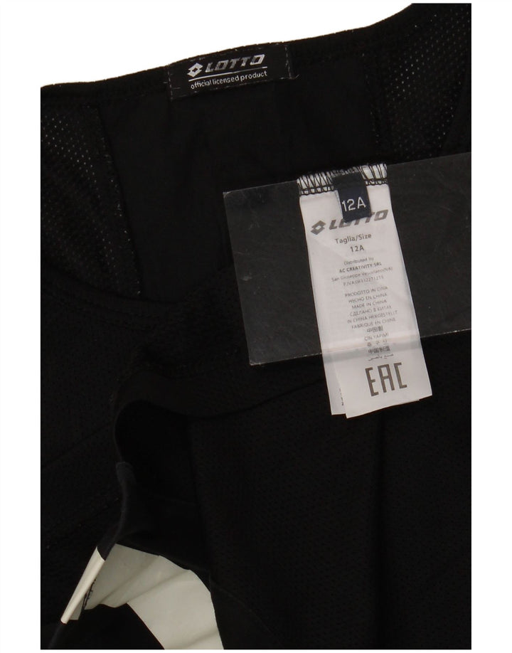 LOTTO Camiseta sin mangas estampada para niño 11-12 años Negro Poliéster