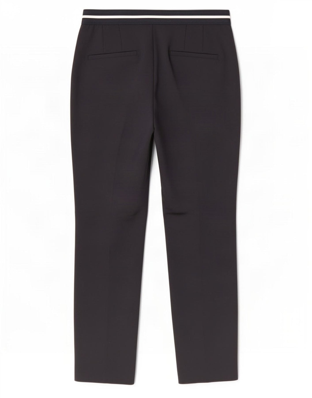 Zara Mujer Pantalón Cropped Slim Medium W28 L26 Azul Marino