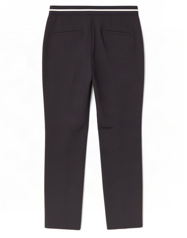 Zara Mujer Pantalón Cropped Slim Medium W28 L26 Azul Marino