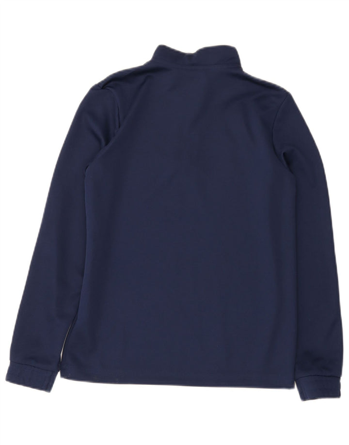 Adidas - Chándal Aeroready con cremallera y cuello para niños, 11-12 años, azul marino
