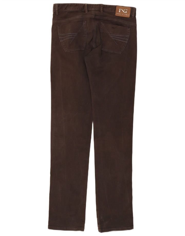 Nero Giardini Vaqueros Rectos Hombre W34 L35 Algodón Marrón
