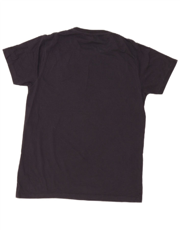 French Connection Camiseta gráfica para hombre Top grande de algodón negro