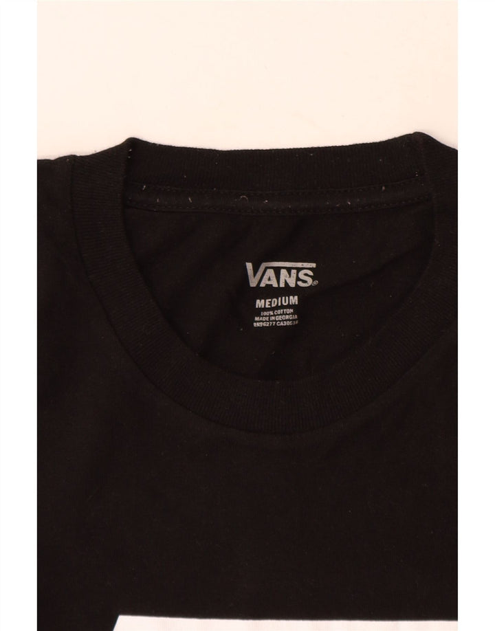 Vans - Camiseta gráfica para hombre, talla mediana, algodón negro