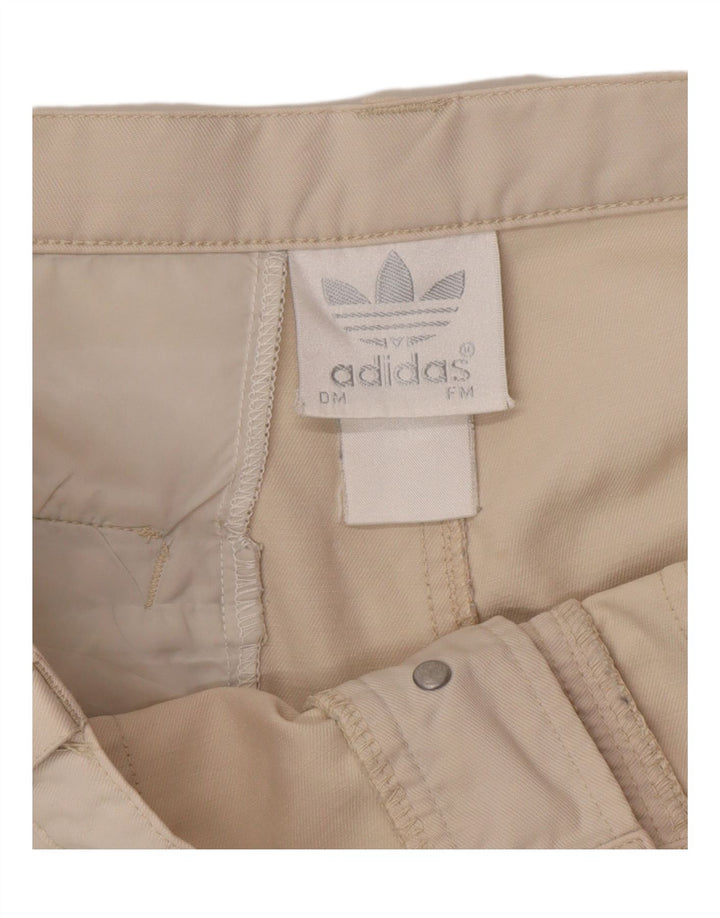 Adidas Hombre Pantalones Cortos Cargo Mediano W32 Algodón Beige