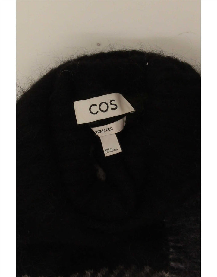 Cos - Jersey extragrande con cuello vuelto para mujer, talla 40, tamaño mediano, color negro