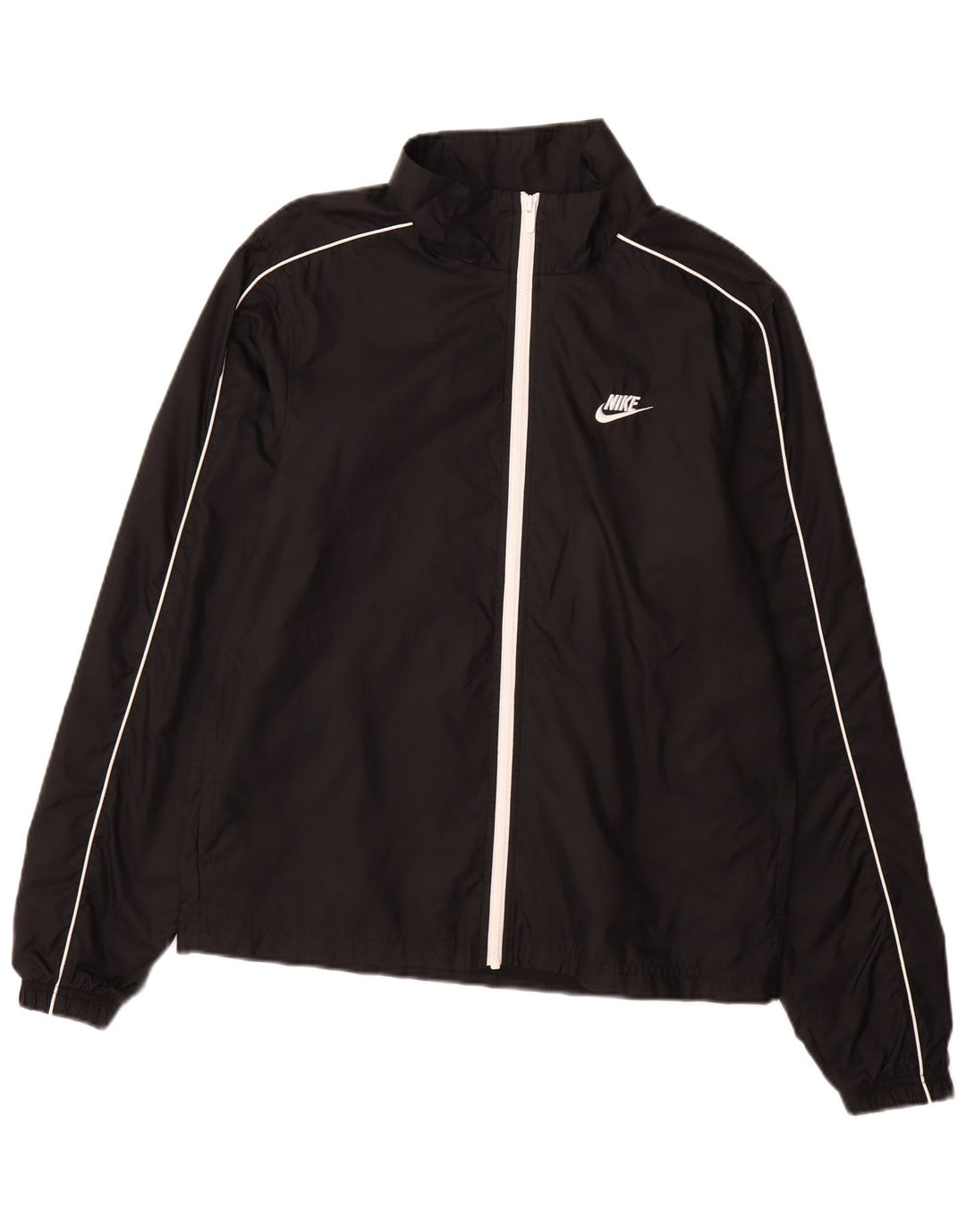 NIKE Hombre Chándal Top Chaqueta Mediano Negro Poliéster