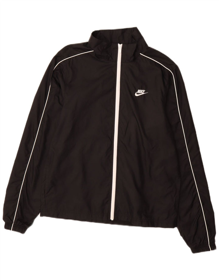 NIKE Hombre Chándal Top Chaqueta Mediano Negro Poliéster
