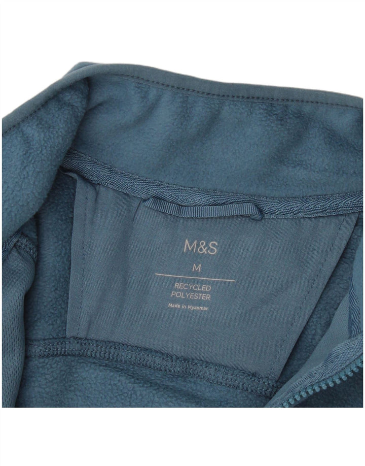 Marks & Spencer Chaqueta polar para hombre UK 38 Poliéster azul medio