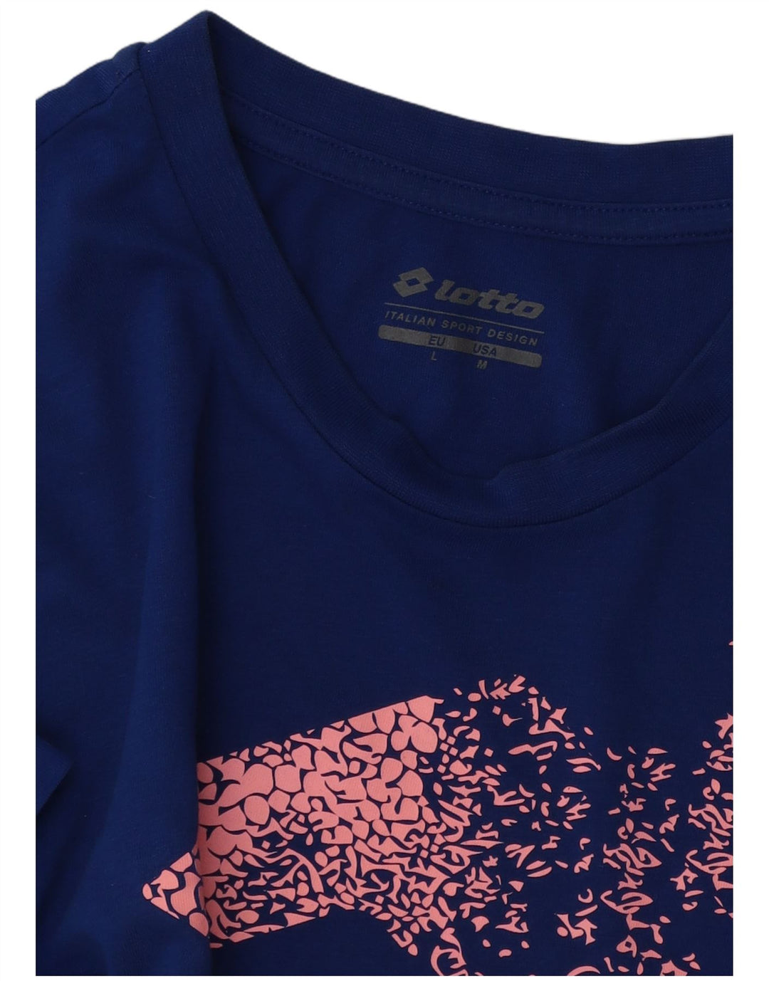 Lotto - Camiseta gráfica para hombre, talla grande, algodón azul