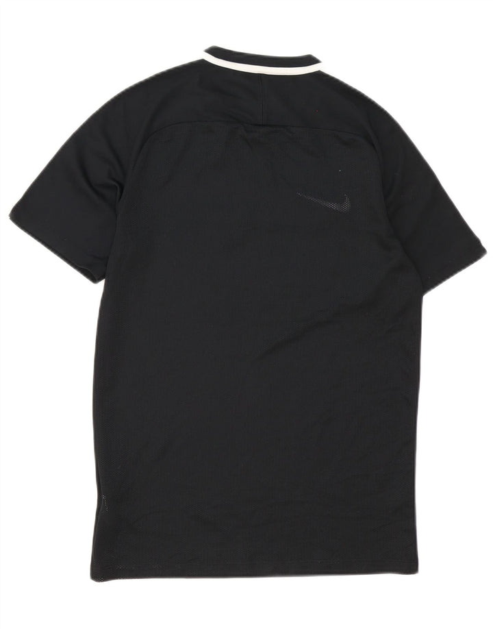 Nike Polo Dri Fit para hombre, poliéster color block, talla pequeña, color negro