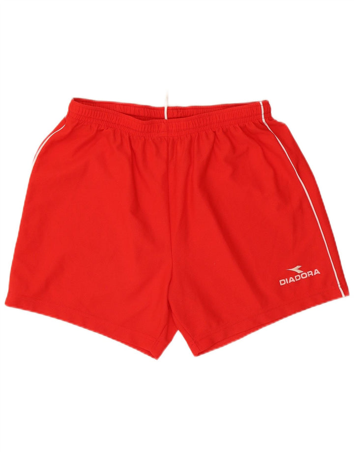Diadora Pantalón Corto Deportivo Hombre XL Rojo Poliéster