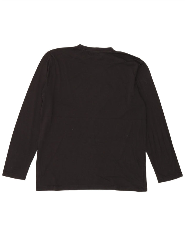 Kappa Hombre Gráfico Top Manga Larga XL Algodón Negro
