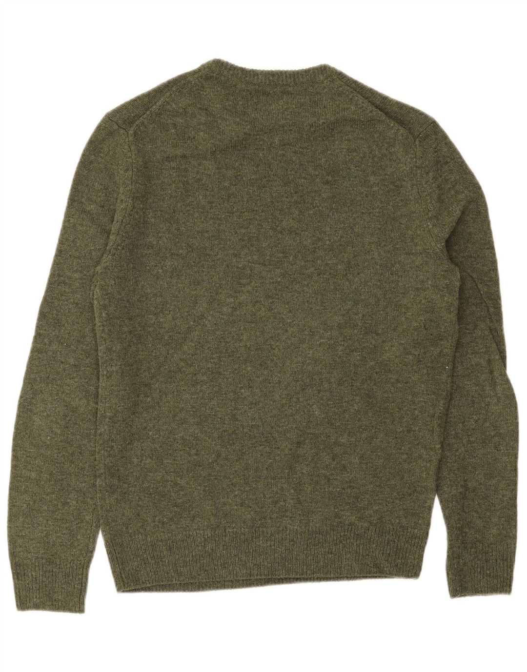 FARAH Jersey De Cuello Redondo Para Hombre Jersey De Lana De Cordero Verde Pequeño