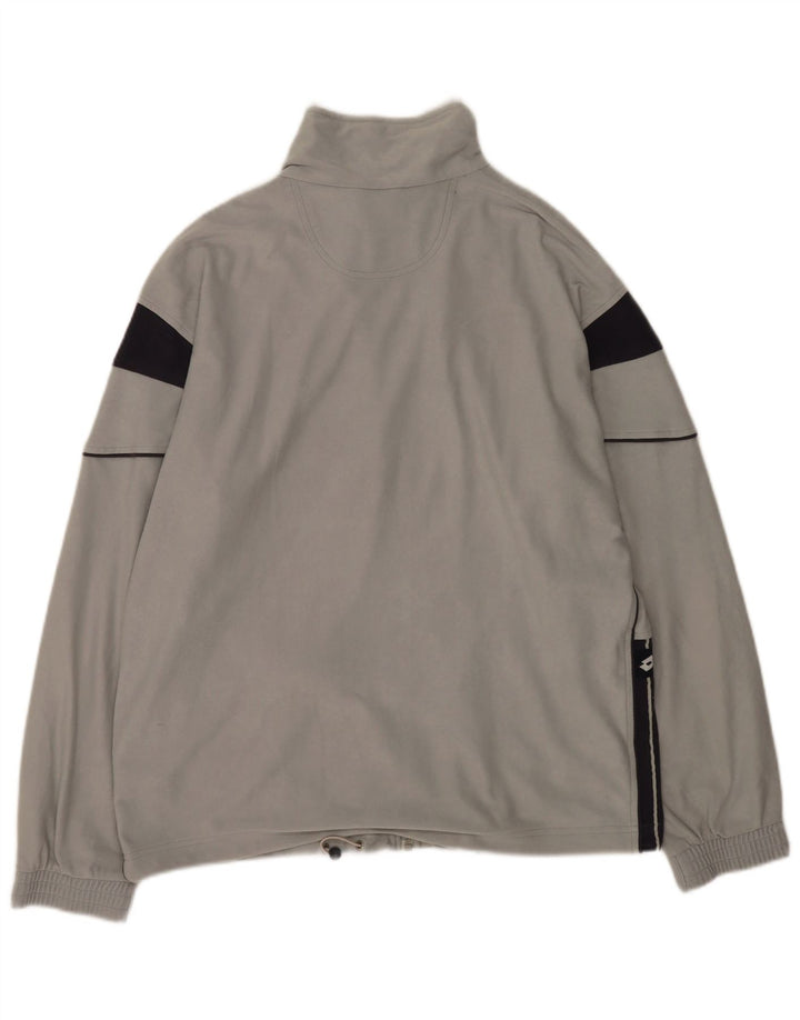 Lotto - Chaqueta de chándal para hombre, poliéster gris grande