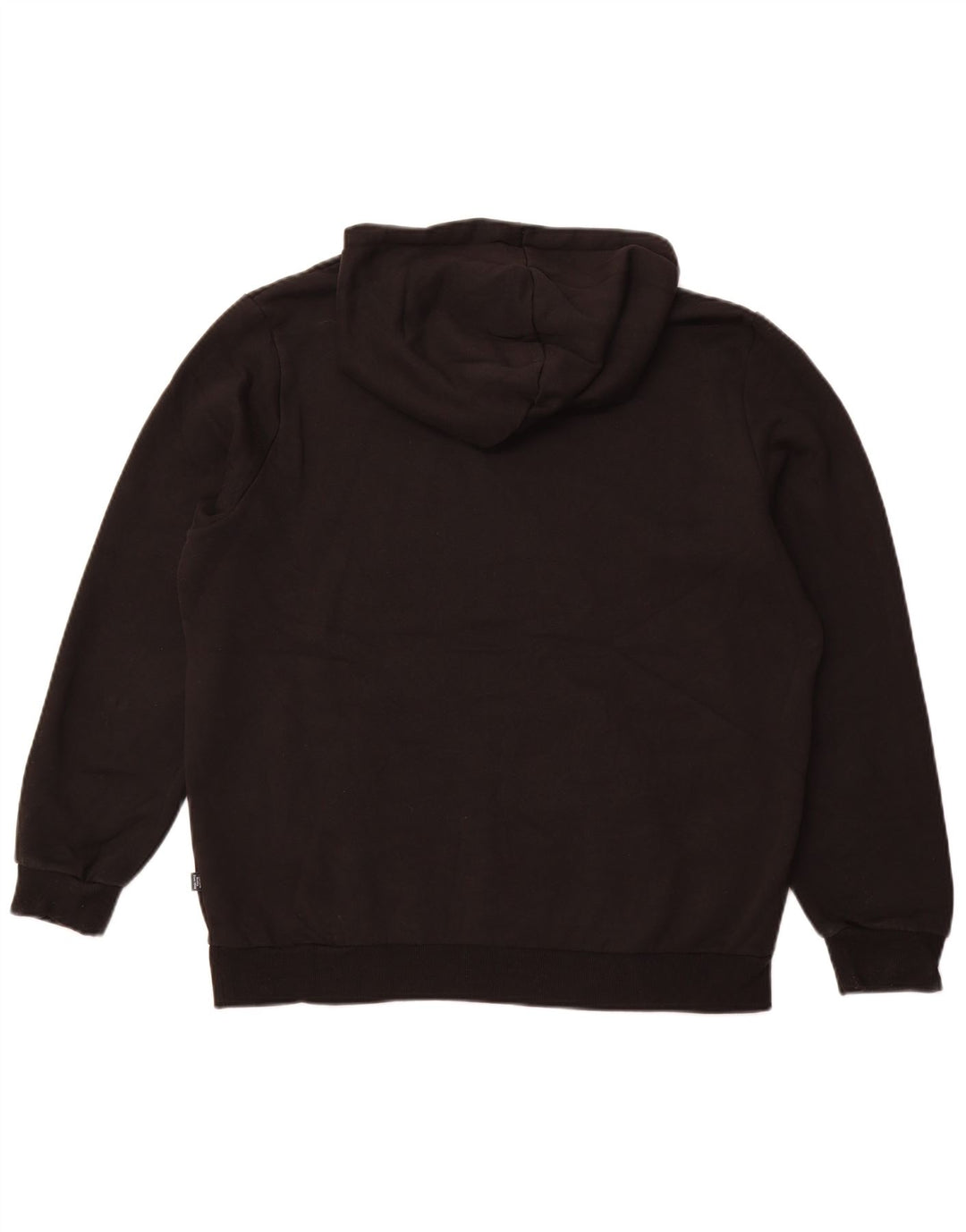 PUMA Sudadera con capucha gráfica para hombre, talla grande, algodón negro