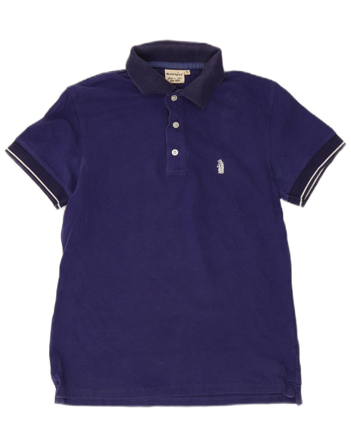 Refrigue Polo Hombre Pequeño Algodón Azul