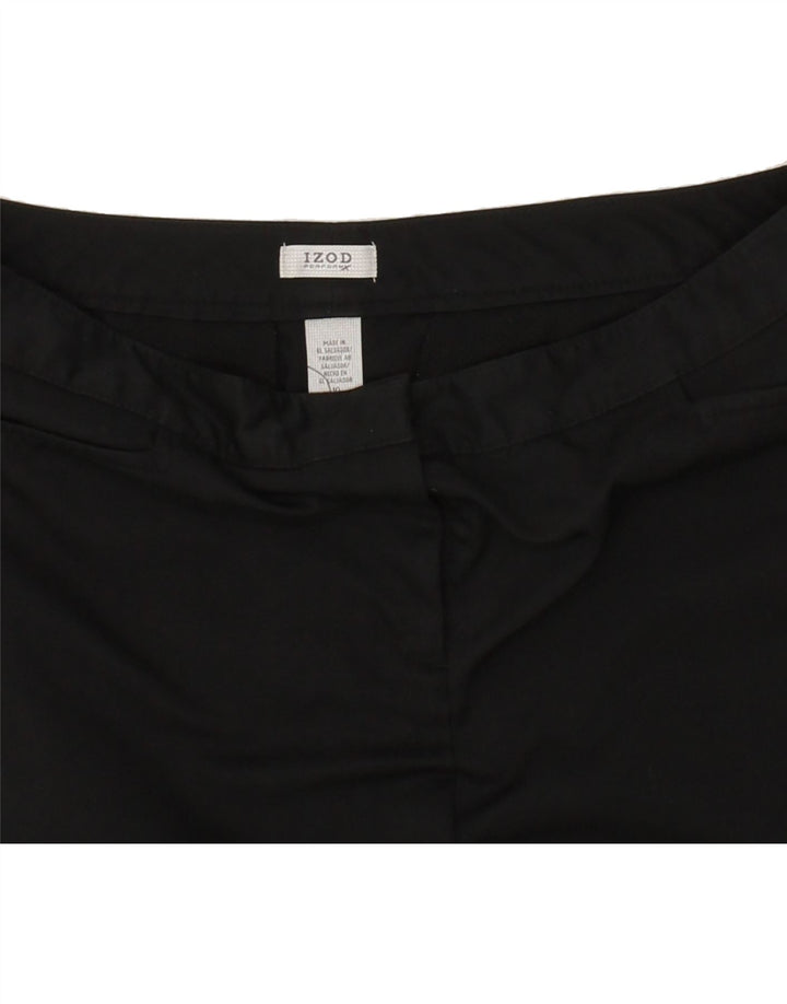 IZOD Womens Casual Shorts US 10 Large W32 Black Polyester Vintage Izod and Second-Hand Izod from Messina Hembry 